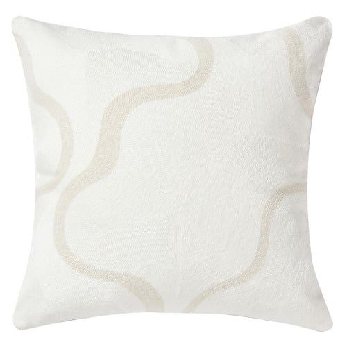 Louise Embroidered Cotton Cushion