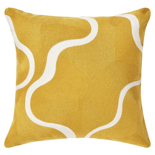 Louise Embroidered Cotton Cushion