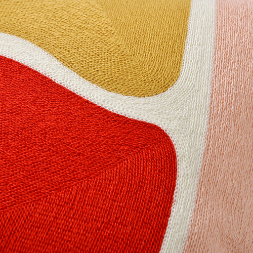 Zadie Embroidered Cotton Cushion