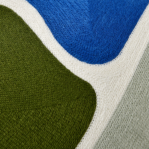 Zadie Embroidered Cotton Cushion