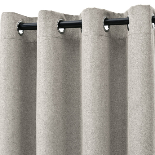 Syrie Linen Look Blockout Eyelet Curtains