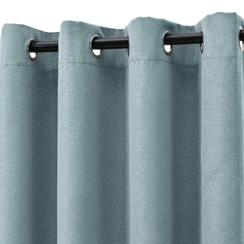 Syrie Linen Look Blockout Eyelet Curtains