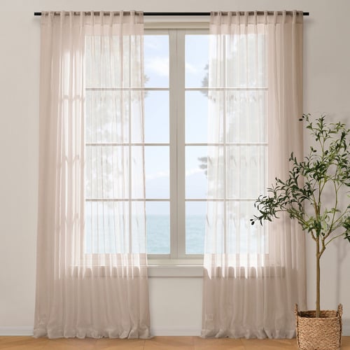 Elowen Sheer Concealed Tab Top Curtains