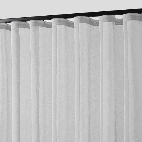 Laurent Sheer S-Fold Single Panel Curtain