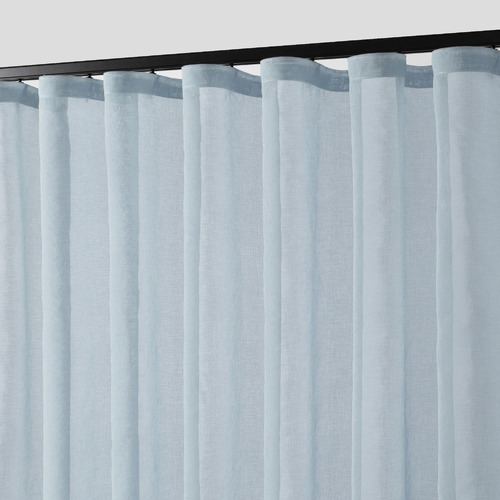 Laurent Sheer S-Fold Single Panel Curtain