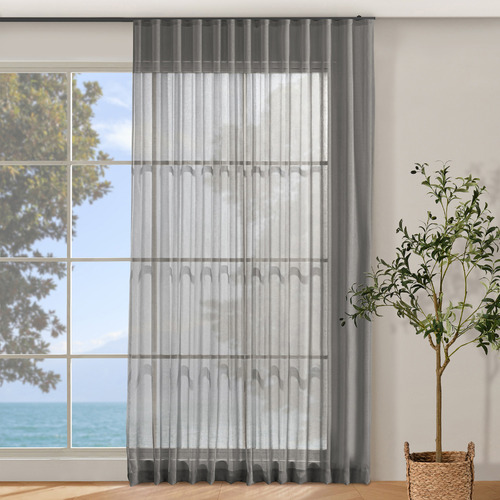 Laurent Sheer S-Fold Single Panel Curtain