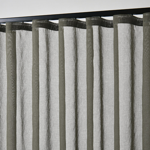 Laurent Sheer S-Fold Single Panel Curtain