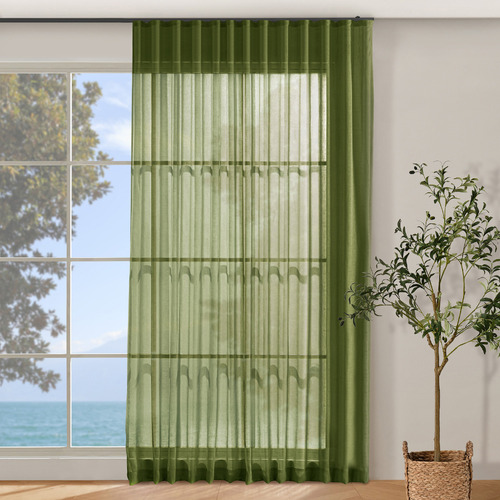 Laurent Sheer S-Fold Single Panel Curtain