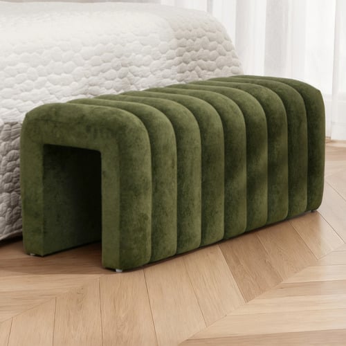 Livona Velvet Ottoman Bench