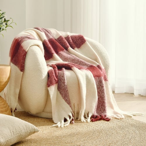 Sophia Faux Mohair Throw