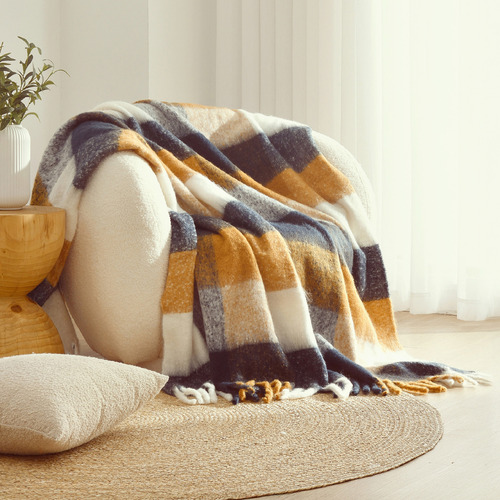 Sophia Faux Mohair Throw