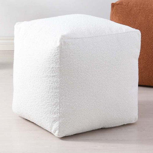 Blake Boucle Pouffe Cover