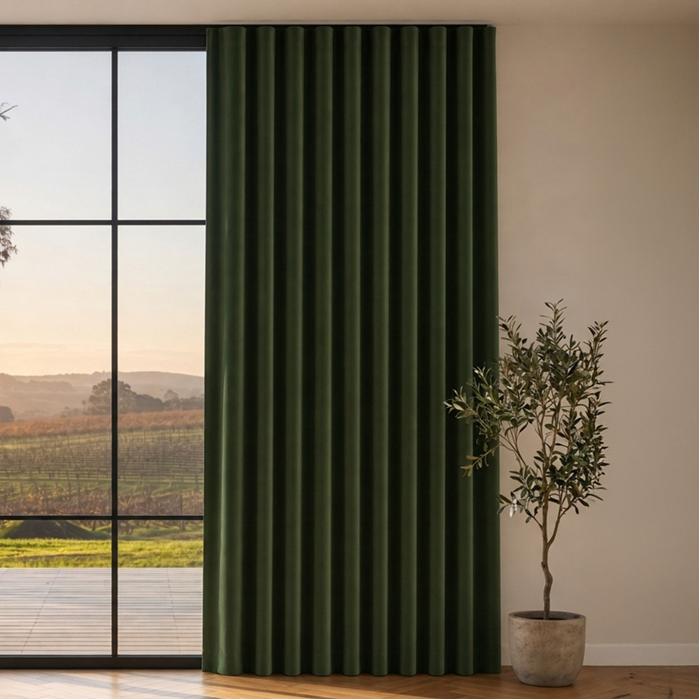 Byron Blockout S-Fold Single Panel Curtain