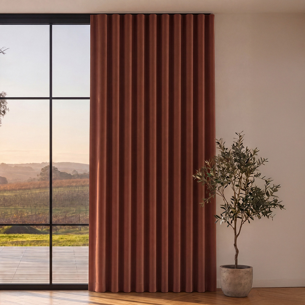 Byron Blockout S-Fold Single Panel Curtain