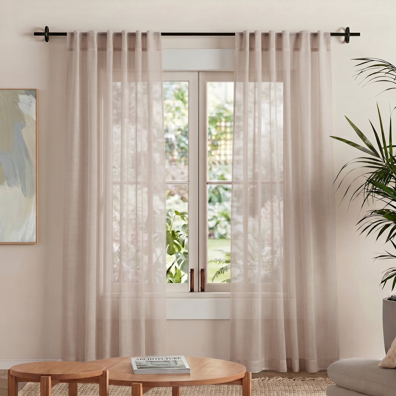 Laurent Sheer Concealed Tab Top Curtains