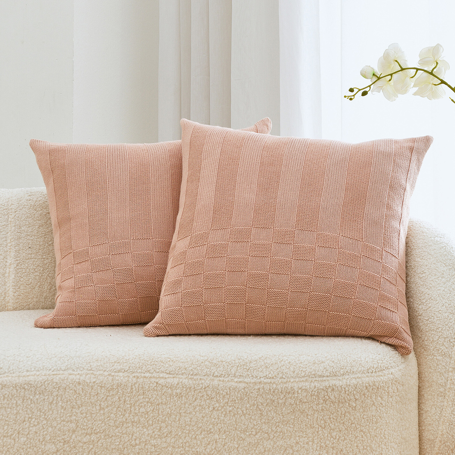 Aeron Cotton Knitted Cushion Covers