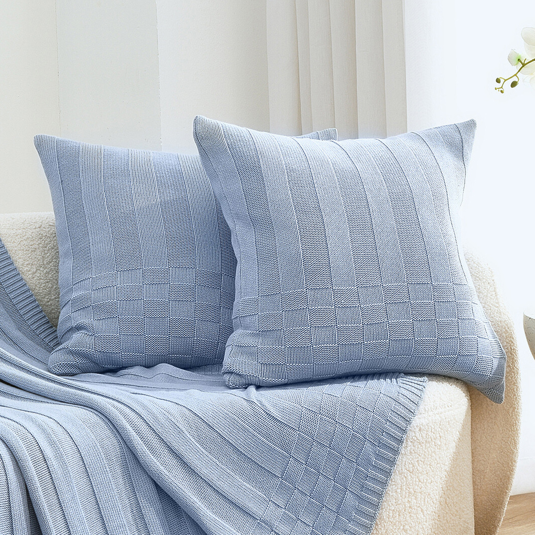 Aeron Cotton Knitted Cushion Covers