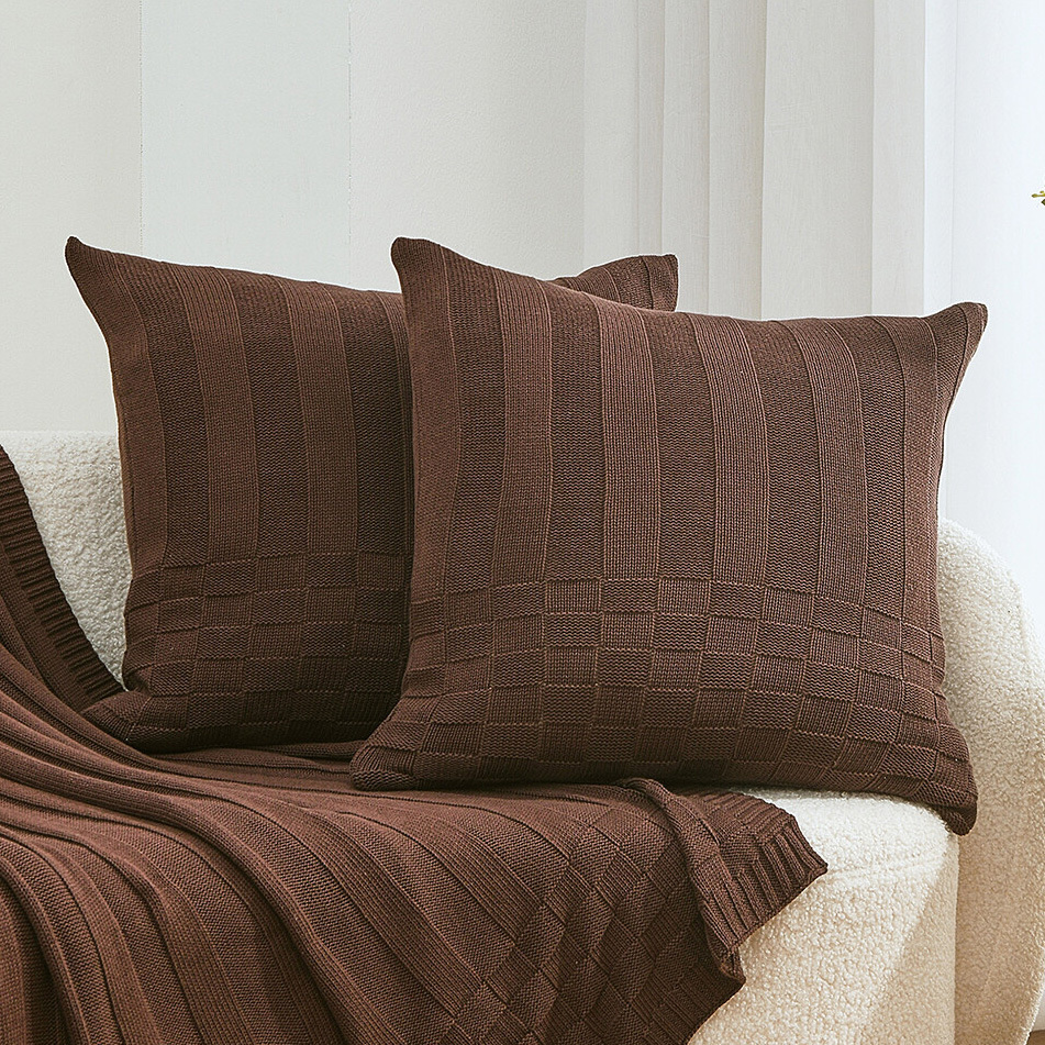 Aeron Cotton Knitted Cushion Covers