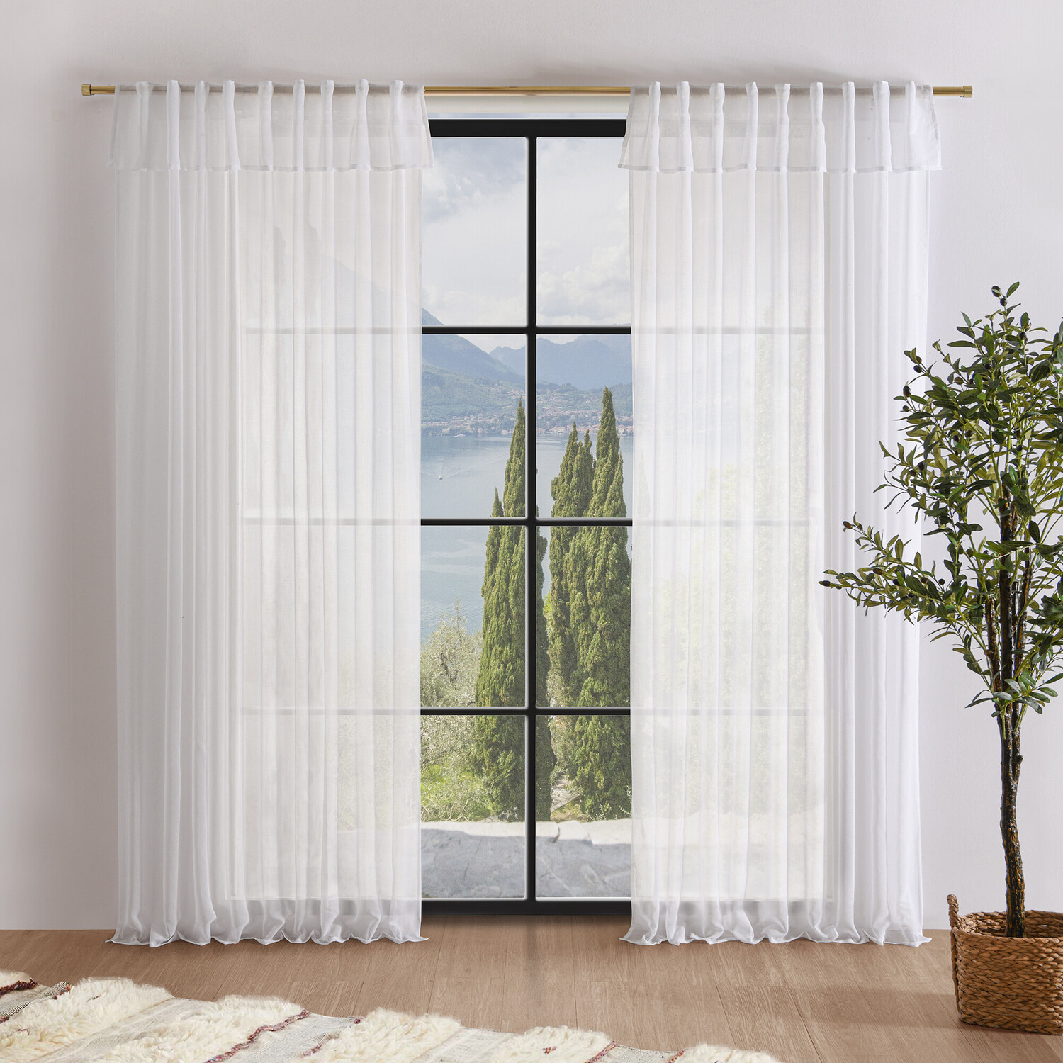 Kiaan Sheer Concealed Tab Top Curtains