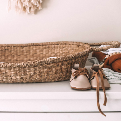 Olli Ella Nyla Seagrass Change Basket Temple & ster