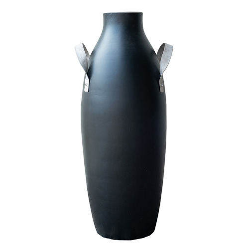 Tall Negra Terracotta Vase