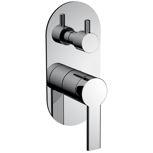 Iris Shower/Bath Wall Mixer with Diverter