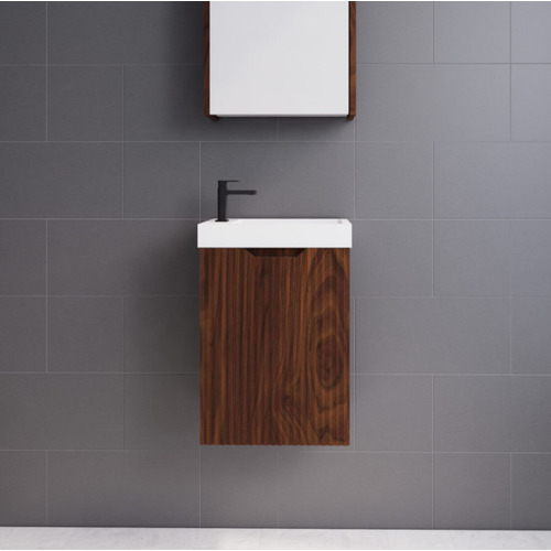 Dustin 450mm Wall Hung Small Space Single Vanity