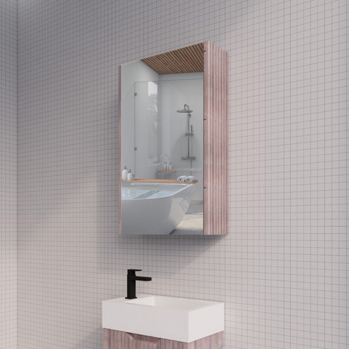 Hyacinth 450mm Fluted Mirrored Shaving Cabinet
