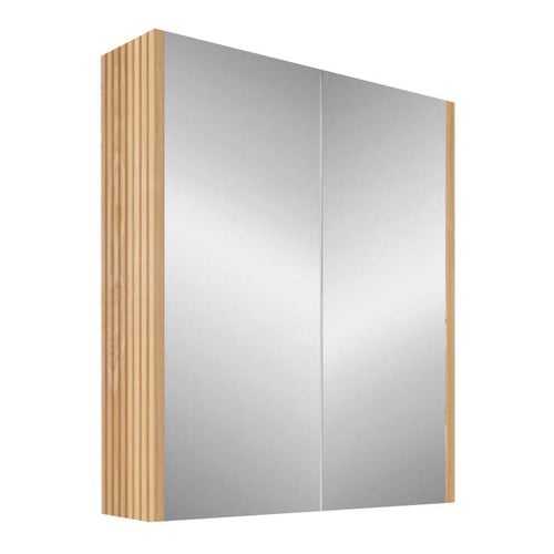 Hyacinth 600mm Fluted Mirrored Shaving Cabinet