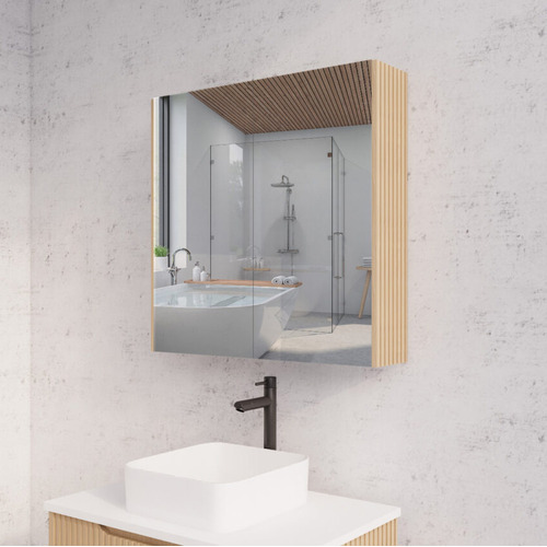 Hyacinth 750mm Fluted Mirrored Shaving Cabinet