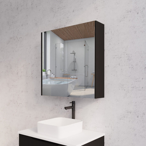 Hyacinth 750mm Fluted Mirrored Shaving Cabinet