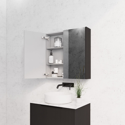 Hyacinth 750mm Fluted Mirrored Shaving Cabinet