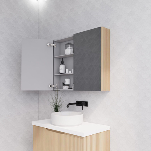 Hyacinth 900mm Fluted Mirrored Shaving Cabinet