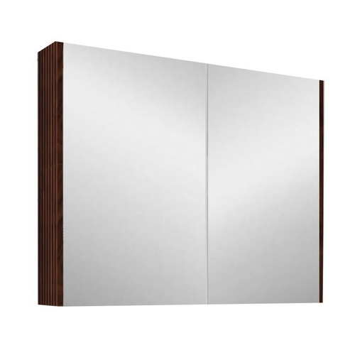 Hyacinth 900mm Fluted Mirrored Shaving Cabinet with Glass Shelves ...