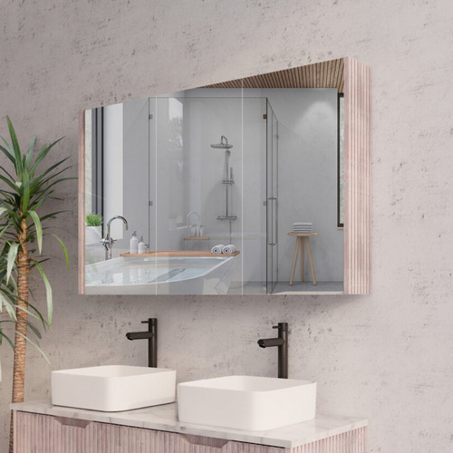 Hyacinth 1200mm Fluted Mirrored Shaving Cabinet