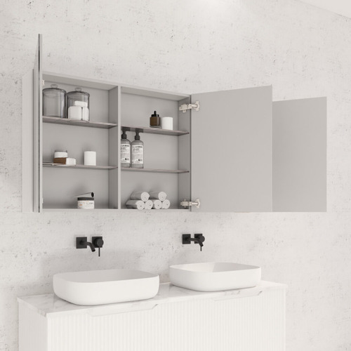 Hyacinth 1500mm Fluted Mirrored Shaving Cabinet