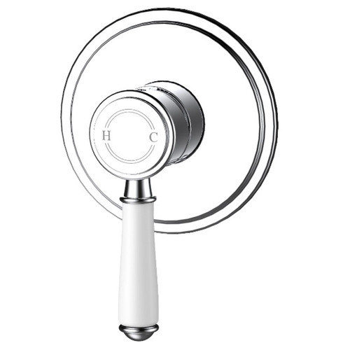 Prime Shower/Bath Wall Mixer Trim Kit with Ceramic Handle