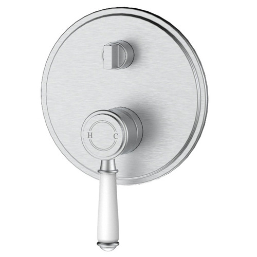 Prime Wall Mixer with Diverter Trim Kit with Ceramic Handle