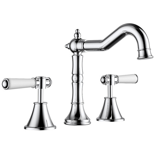 Prime Shepherds Crook Basin Tap Set with Ceramic Handle