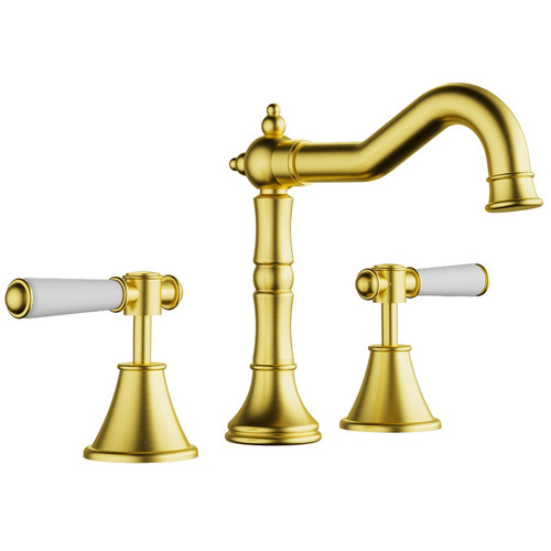 Prime Shepherds Crook Basin Tap Set with Ceramic Handle