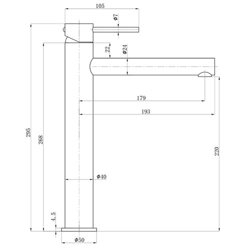 Garnet Tall Basin Mixer