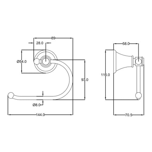 Ikon Toiler Roll Holder