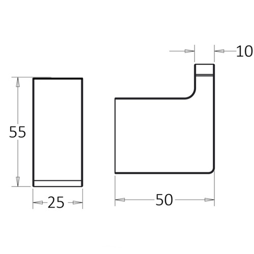 Eckig Robe Hook