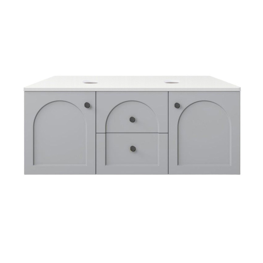 Stevie 1200mm Wall Hung Double Vanity with Stone Countertop