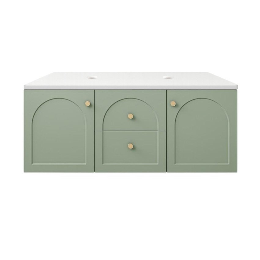 Stevie 1200mm Wall Hung Double Vanity with Stone Countertop