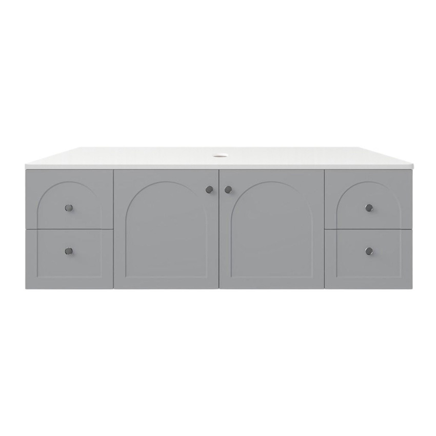Stevie 1500mm Wall Hung Single Vanity with Stone Countertop