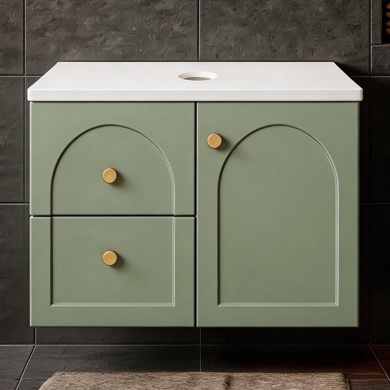 Stevie 750mm Wall Hung Single Vanity with Stone Countertop