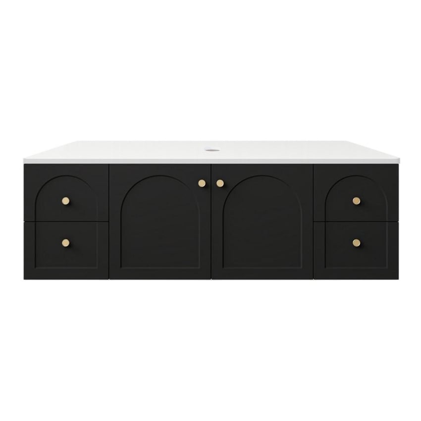 Stevie 1500mm Wall Hung Single Vanity with Stone Countertop