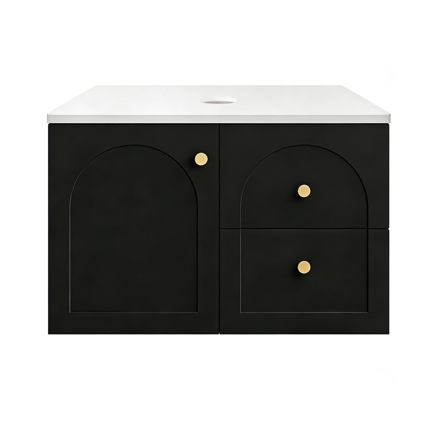 Stevie 750mm Wall Hung Single Vanity with Stone Countertop