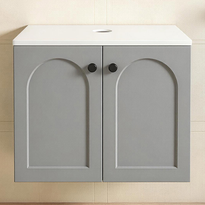 Stevie 600mm Wall Hung Single Vanity with Stone Countertop
